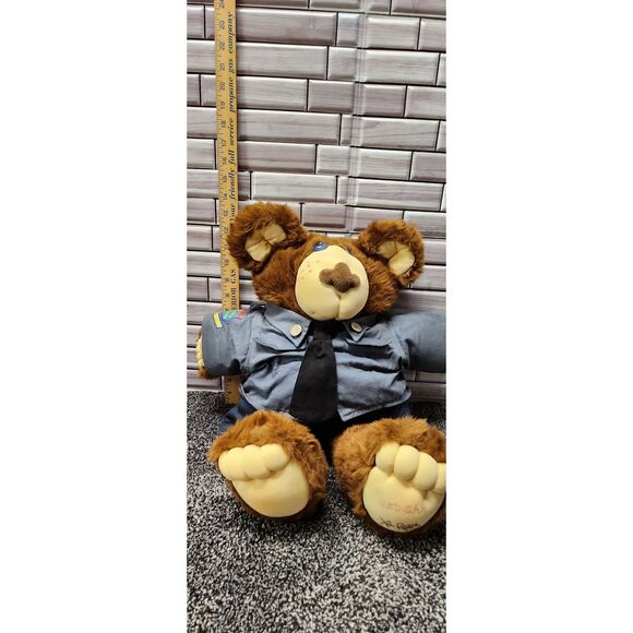 Vintage 1986 Jedgar Sheriff Moody Hollow Furskin Plush Bear 22" Xavier Roberts # - Picture 2 of 7